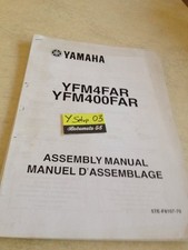 Yamaha YFM4FAR YFM400FAR YFM 400 Quad setup manuel assemblage préparation 2002