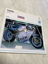 Yamaha YZF750 tech21 1987 750 YZF fiche carte moto de collection Atlas Japon