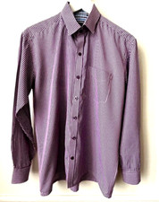 Chemise Homme Carreaux Violet Green Line T40cm