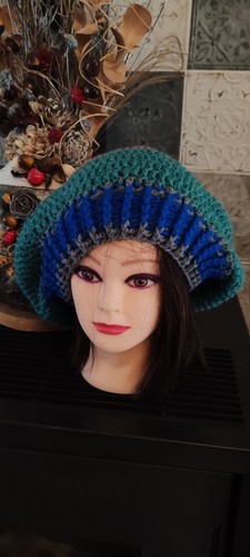 Béret femme crochet acrylique