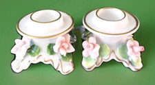 2 bougeoirs en porcelaine allemande kaiser w