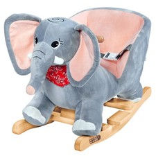 Elephant A Bascule En Bois
