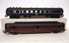 SMCF ho voiture CIWL et fourgon postal en zamac