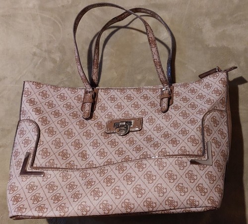 Guess sac main beige marron - guess, à