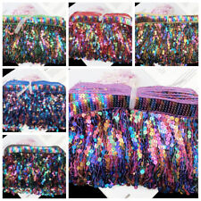 Ruban À Franges En Sequins Pour Costumes Et Artisanat 10 Yards Brillant