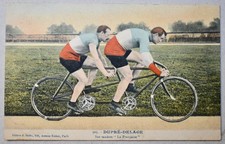 CPA CYCLISME, DUPRÉ-DELAGE SUR TENDEM " LA FRANÇAISE "