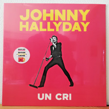 JOHNNY HALLYDAY UN CRI VINYLE MAXI 45 TOURS SPLATTER 30 CM