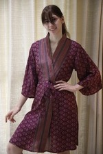 Pure Soie Midi Kimono Robe