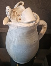 PICHET ANTROPOMORPHIQUE COCHON VILLEDIEU SIGNÉE A IDENTIFIER