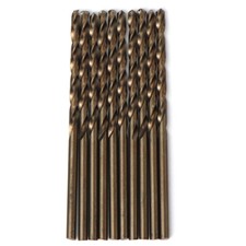 10PCS 1/4"x4" Cobalt Drill