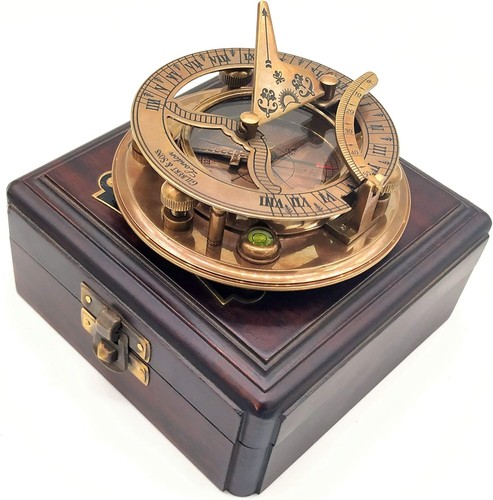 Antique brass copper - antique, sundial
