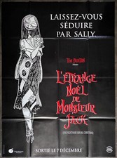 NIGHTMARE BEFORE CHRISTMAS Tim Burton advance ORIGINAL french LARGE movie poster