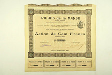 PALAIS DE LA DANSE PAVILLON EXPOSITION UNIVERSELLE DE PARIS 1900 100 FRANCS 1899