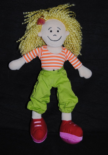 Peluche doudou poupée blonde - doudou,
