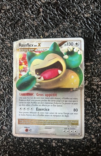 Carte pokémon ronflex - ronflex, x