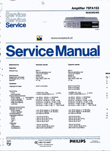 Service manuel instructions - service,