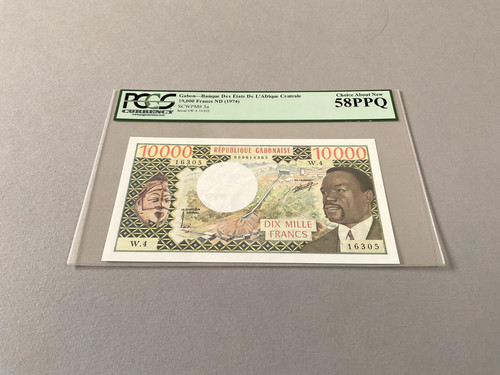Gabon 000 francs 5a - gabon, p-5a