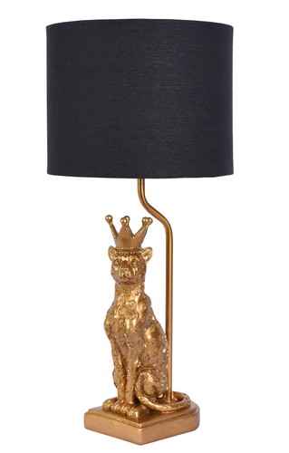 Léopard lampe art déco - léopard,