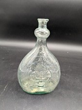 Flacon bouteille flasque fiole bidon gourde pélérin verre religieux Antique