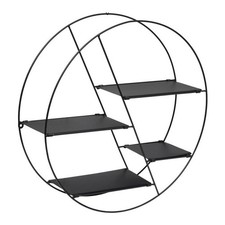 Étagère Murale en Métal "Lara" 50cm Noir