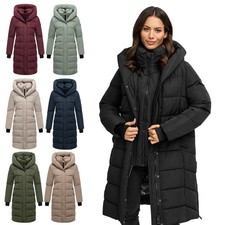 Navahoo Femmes Parka Veste D'Hiver Matelassé Anorak Doublé Capuche LAUBZAUBER