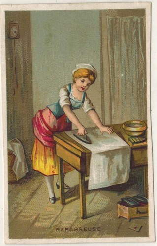 Chromo image repasseuse les - chromo, repasseuse-les