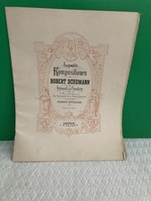 ROBERT SCHUMANN - Partition Ancienne Kompositionen Violoncell Und Pianoforte