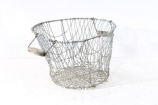 Age Panier à Pommes de Terre Fil Métallique 60er 70er Années Récolte Métal