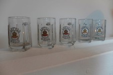 Ancien lot de 5 Chopes Verres