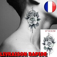 Tatouage Temporaire Imperméable Petite Taille Faux Main Bras Rose Fleur Feuille