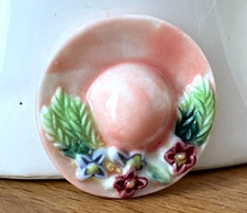 Rare Fève Porcelaine Chapeau Fleur ? Galette des Rois French charm 2,6cm