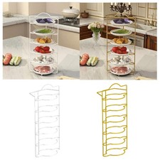 Étagère de Rangement Cuisine 6 Niveaux Métal Organisateur Plan de Travail