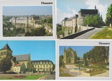 4 CARTES postales CPSM  couleur 79  THOUARS  ~~ neuves