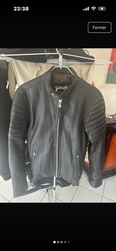 Blouson cuir schott taille - blouson,