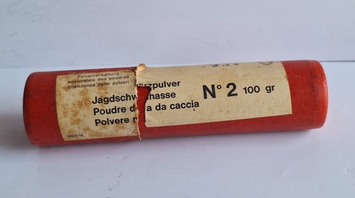 Militaria rare tube - tube, poudre