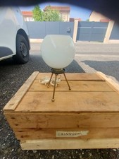 Lampe  De Table Bureau Tripode Opaline 50's 60's