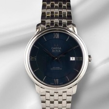 Omega Montre De Ville Prestige Co-Axial Bleu 39,5 Mm En Acier 424.10.40