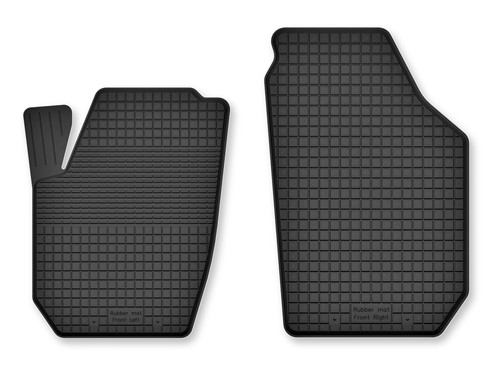 Tapis avant caoutchouc - , bac