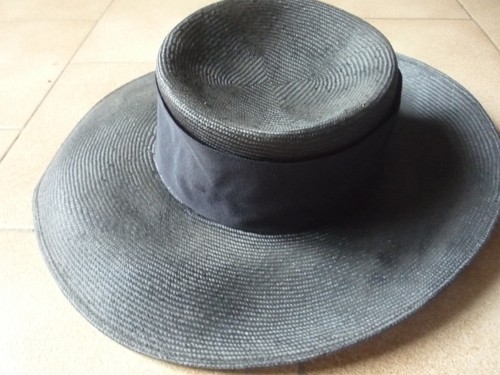 Chapeau cérémonie bleu - cérémonie,