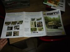 Ancien Camion Renault Ampliroll Marrel et Chariot sur Plateau charge Militaire