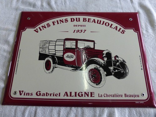 Rare belle plaque emaillee - et,