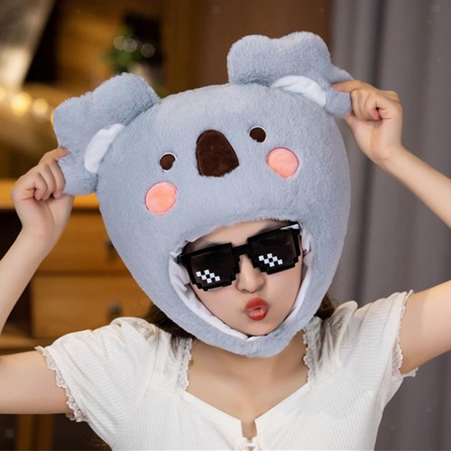 Chapeau koala peluche - en,