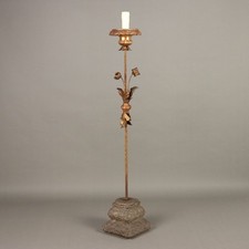 Bougeoir Ancien Fer Granite