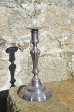 1/2 Bougeoir Bronze Argenté