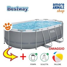 Bestway Piscine Ovale Steel