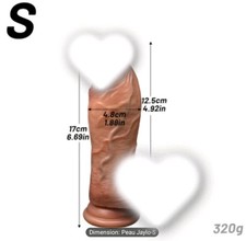 Gros Gode Réaliste S Ventouse Silicone Anal Vaginal Butt Dilatateur Sextoy Sexe