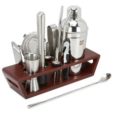 Ensemble d'outils de bar neuf kit de shaker à cocktail de barman avec support...