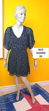 Ikks Women Taille 36 Superbe robe chic doublée manches courtes noire blanche