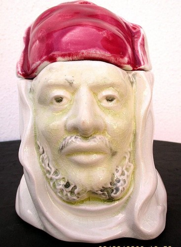 Pot barbotine tête sultan - pot,
