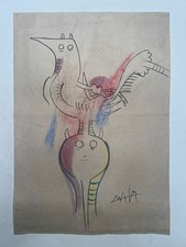 Dessin Wifredo Lam sur papier